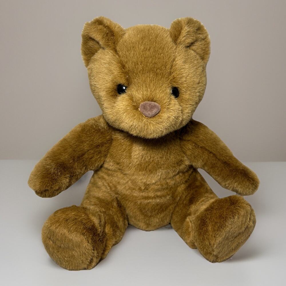 14” Caramel Brown Sitting Build-A-Bear says “I Love You”